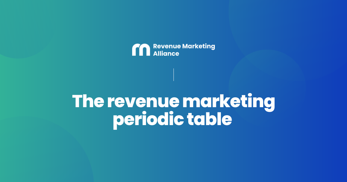 Unlock the elements of revenue marketing success with our periodic table