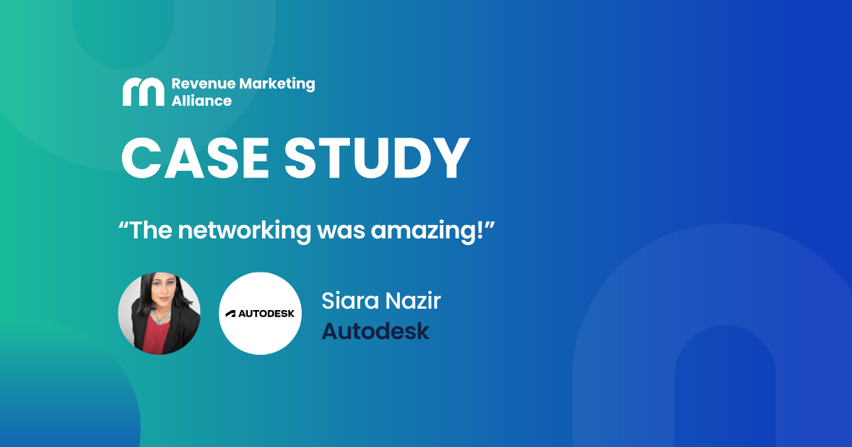 “The networking was amazing!” | Siara Nazir’s experience as a speaker at the Revenue Marketing Summit