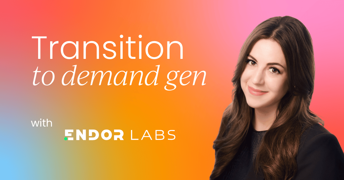 Transitioning from lead generation  to demand generation